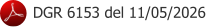 DGR 6153 del 11/05/2026